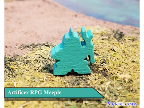 artificer meeple - rpg dnd boardgame accessories mini miniature game piece gaming tabletop 3d print model - Mito3D