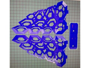 hex cloud 05 due pezzi 3d print model - Mito3D