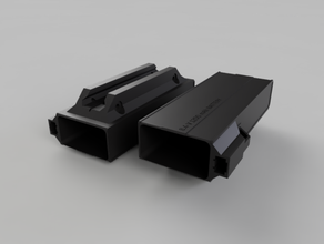 battery holder - picatinny rail case airsoft hobby picattiny 3d print model - Mito3D
