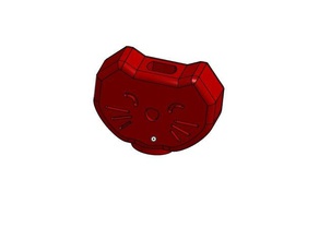 guitar knob tunner cat 3d print model - Mito3D