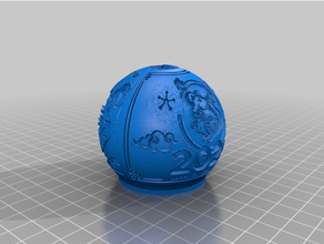 2020 chinese new year zodiac globe rat mouse 3d print model - Mito3D