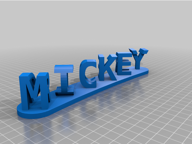 mick personalizado 3D print model - Mito3D