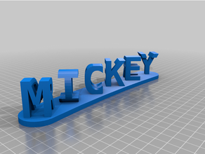 mick personalizado 3d print model - Mito3D