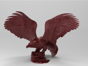 golden eagle 3dprint corcnc drucken 3d print model - Mito3D