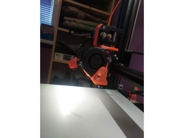 ledbar hydra fan duct 3D print model - Mito3D