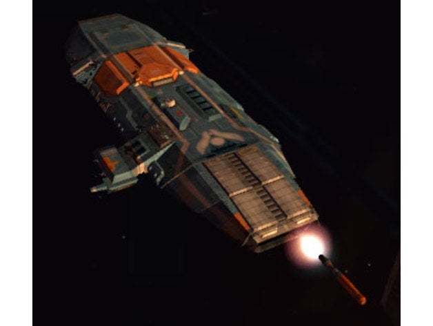 hiigaran torpille frégate la bataille battleship planète d'origine missile lanceur de missiles l'espace vaisseau spatial guerre navire 3D print model - Mito3D