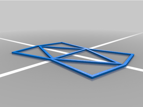 triangulaire stencil art pochoir triangle 3d print model - Mito3D