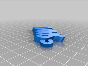 il mio personalizzato iamburny testo - sami keyfob portachiavi su misura 3d print model - Mito3D