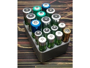 rango de pilotes soporte la batería 3d print model - Mito3D