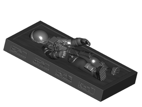 carbonite encased astronaut w optional control panels 2 stands starwars star wars 3d print model - Mito3D