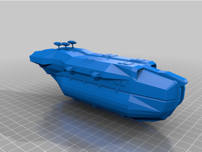 juggernaut bomb bomber complex homeworld kamikaze space spaceship war warship 3d print model - Mito3D