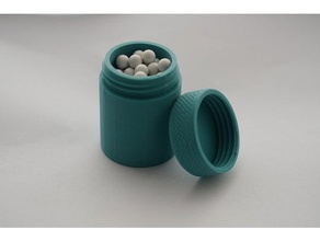 threaded container 3d print model - Mito3D