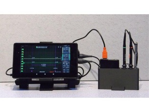 stand hantek 6022be usb oscilloscope nexus 7 tablette de l'électronique 3d print model - Mito3D