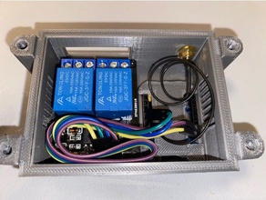 wemos d1 mini pro double relay case garagentor steuerung 3d print model - Mito3D