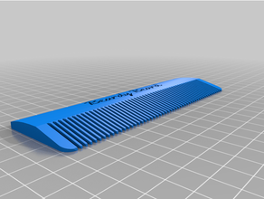 beard comb customized 3d print model - Mito3D
