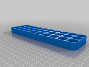 30 x 18650 battery holder customized 3d print model - Mito3D