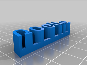 noelle nameplate customized 3d print model - Mito3D