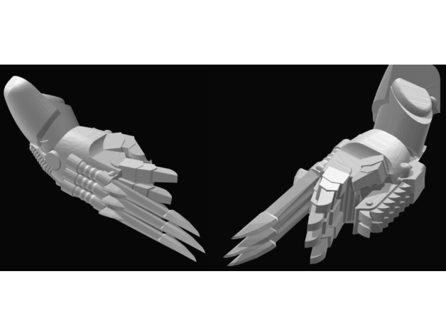 chainclaw steakonthewater chainfist lightningclaw taurus 3D print model - Mito3D