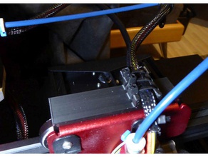 cr10spro hotend décharge de traction des câbles - zugentlastung 3d print model - Mito3D