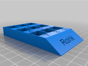 dnd spell tracker tag name dungeon 3d print model - Mito3D