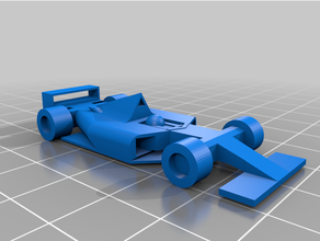 basit formula yarış arabası araba 3d print model - Mito3D