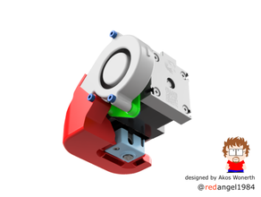 universal e3d hemera part cooling duct v20 5015 blower 3d print model - Mito3D