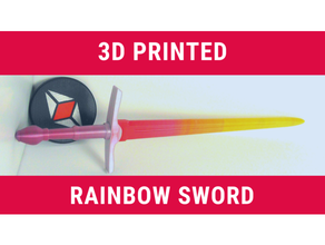 gökkuşağı kılıç herkes medyk3d medyk 3d 3d print model - Mito3D