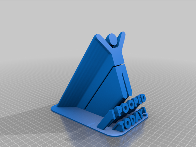 pooped today desk decoration poop 3D print model - Mito3D