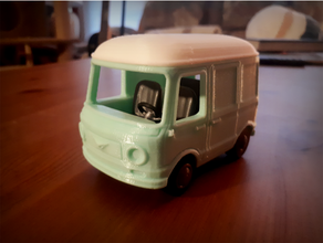 animal crossing - vintage camper camper car cute miniature van 3d print model - Mito3D