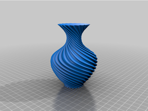 vase 116 v2 container flower spiral 3d print model - Mito3D