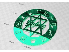 símbolo del zodiaco zodiac 3d print model - Mito3D