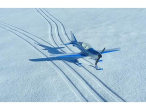 avion rc, skis de neige millénaire pour le maître 3d print model - Mito3D