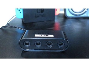 snap gamecube controller adapter mount 3d print model - Mito3D