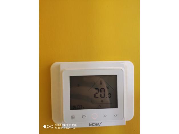 thermostat decdeal mount 503 box derivazione magic gathering moes placca scatola termostato holder 3D print model - Mito3D