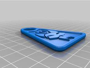 bravo team keychain 3d print model - Mito3D