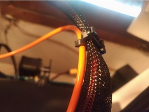 Bowdenzug-clip bowden Kabel-clip die Kabelführung Kabel-management clip ender 3 3d print model - Mito3D
