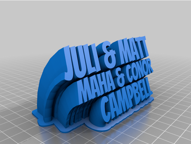 family customized 3D print model - Mito3D