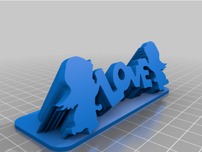 double cupid love decoration valentines day 3d print model - Mito3D