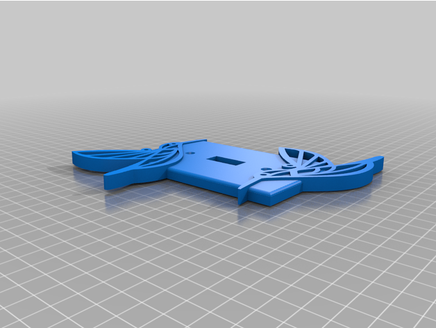 hummingbird switch cover 3D print model - Mito3D