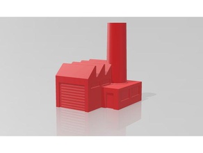 factory container game building structure 3d print model - Mito3D