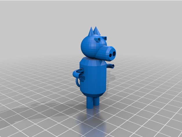 gerçek üç küçük domuz 3D print model - Mito3D