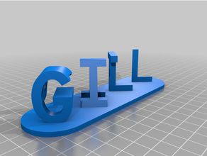 gill pat customized 3d print model - Mito3D