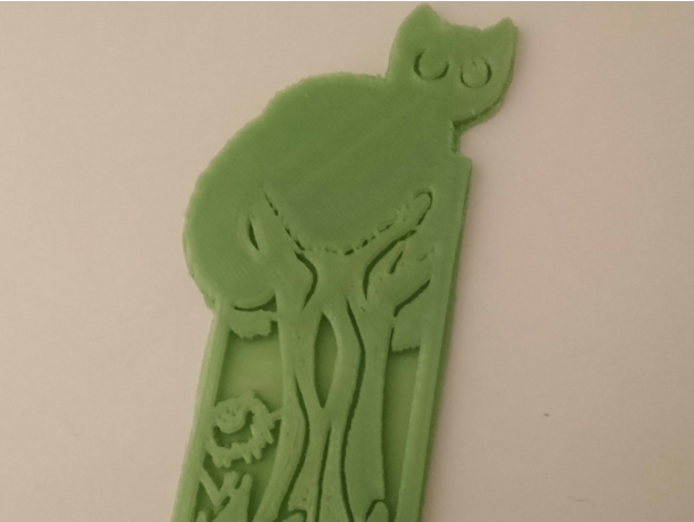 cat tree bookmark cats feline forest scene warrior 3D print model - Mito3D
