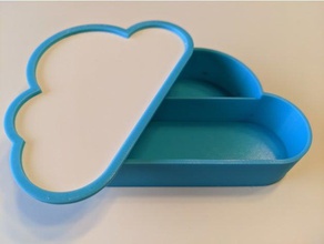 personal cloud storage box desk organization toy small parts 3d print model - Mito3D