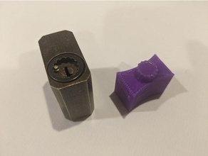 les moineaux de la pratique verrouillage l'embout clé disciple crochetage locksport 3d print model - Mito3D