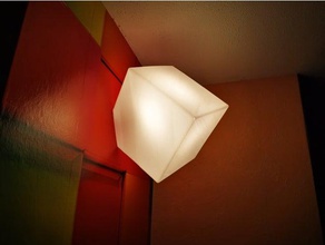 cube lamp improvable art light 3d print model - Mito3D