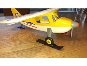 remplacement des skis playmobil avion 3d print model - Mito3D