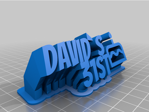 david's 31st customized 3d print model - Mito3D