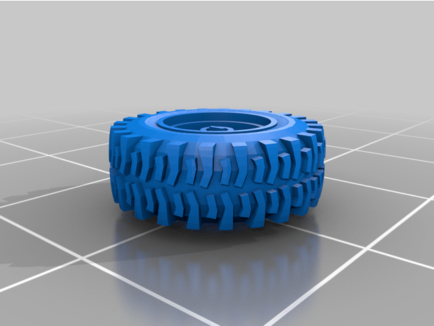gaslands super swamper wheel+tire 13mm bogger offroad tire truck wheel 3D print model - Mito3D