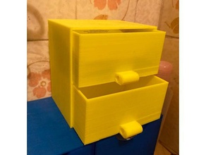storage drawer datheus model furniture box 3d print model - Mito3D